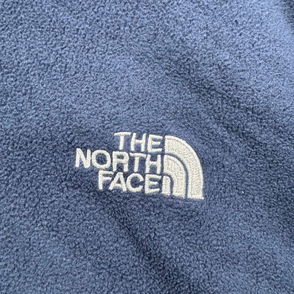 The North Face TKA 100 Quarter Zip Pullover Mens XL Navy Blue Long Sleeve Fleece